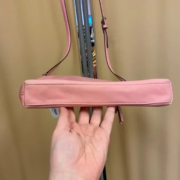 KATE SPADE Jae Flat Nylon Crossbody Bag Pink Leather Strap Exterior Marks - Picture 6 of 12